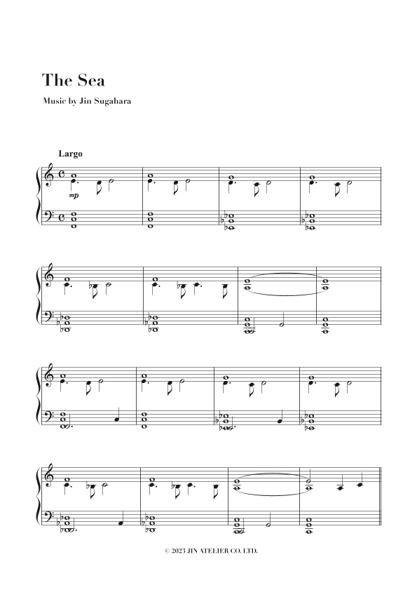 The Sea - Slow & Nostalgic Piano Sheet Music