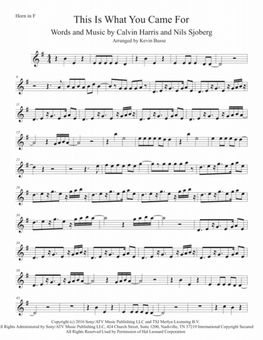 This Is What You Came For (arr. Kevin Busse)