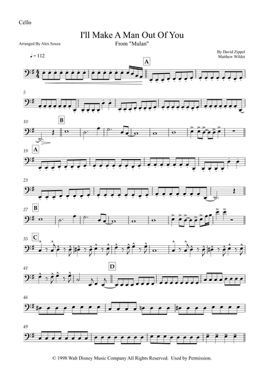 I'll Make A Man Out Of You (arr. Alex Souza)