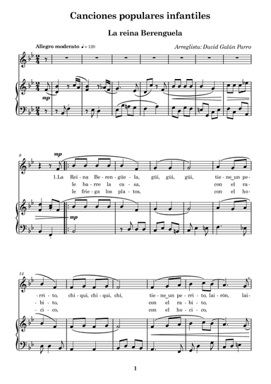 La Reina Berenguela (arr. Sergio Galan Parro)