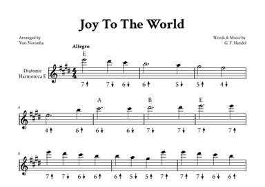 Joy To The World - Harmonica E (arr. Yuri Noronha)