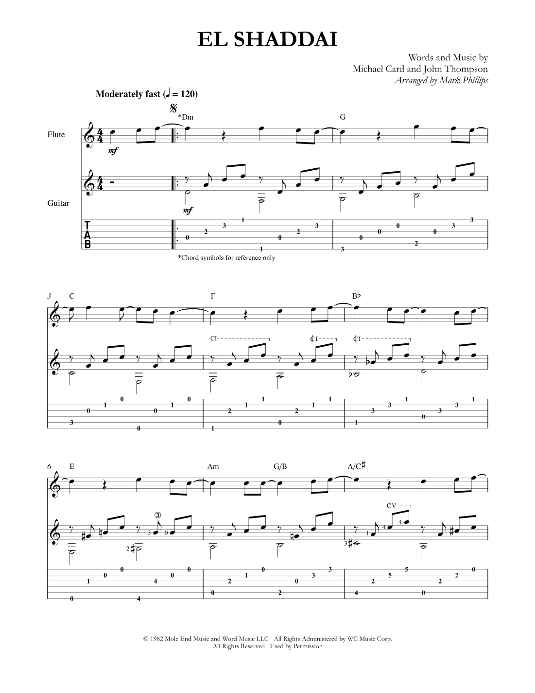 El Shaddai (arr. Mark Phillips)