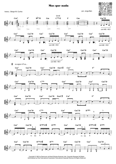 Mas Que Nada (arr. Piano)
