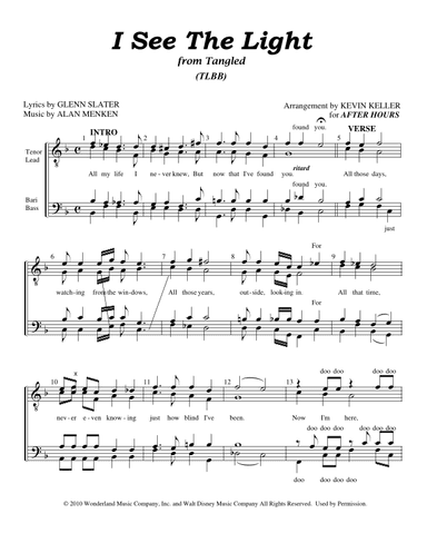 I See The Light (arr. Kevin Keller)