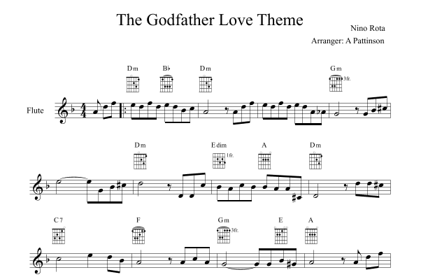 The Godfather (love Theme) (arr. Andrew Pattinson)