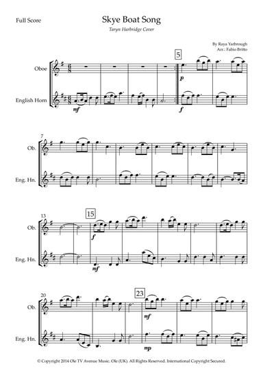 Skye Boat Song (arr. Fabio Britto)