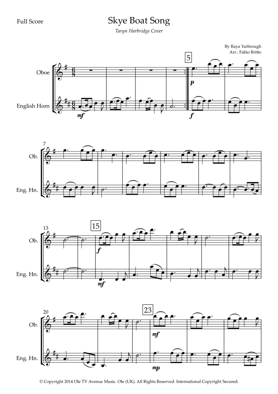 Skye Boat Song (arr. Fabio Britto)