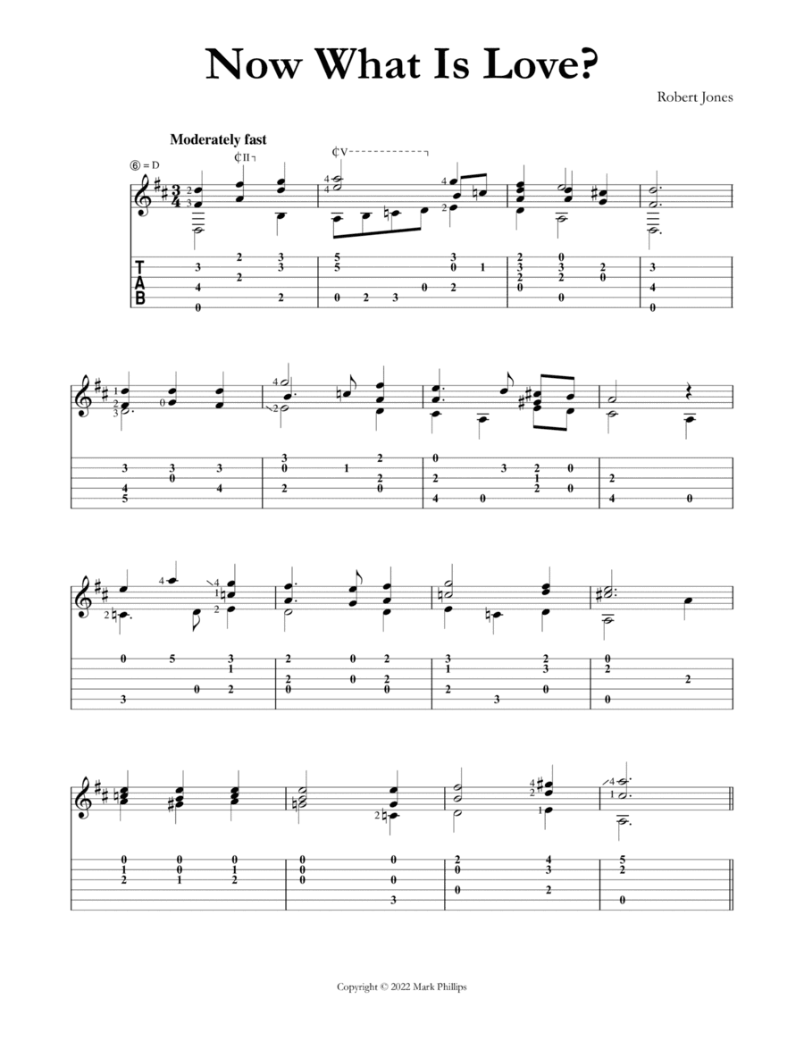 Now What Is Love? (arr. Mark Phillips)