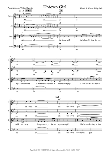 Uptown Girl (arr. Volker Bublitz)