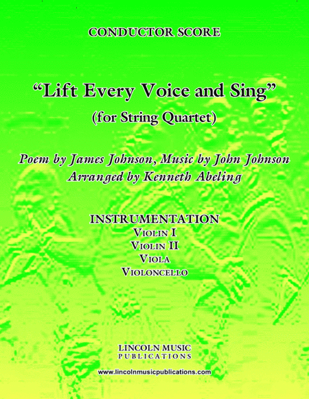 Lift Every Voice and Sing (for String Quartet) (arr. Kenneth Abeling)