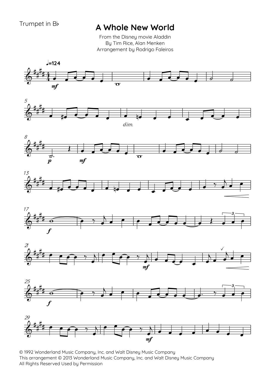 A Whole New World (arr. Rodrigo Faleiros)