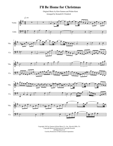I'll Be Home For Christmas (arr. Kenneth D. Friedrich)
