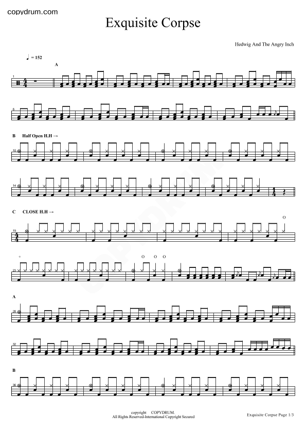 Exquisite Corpse (arr. COPYDRUM)
