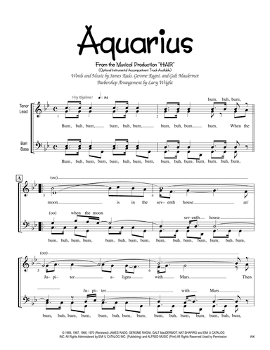 Aquarius (arr. Larry Wright)