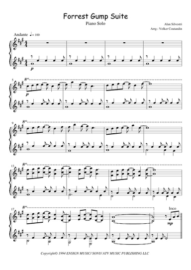 Forrest Gump Suite (arr. Volker Coutandin)
