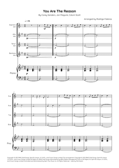 You Are The Reason (arr. Rodrigo Faleiros)