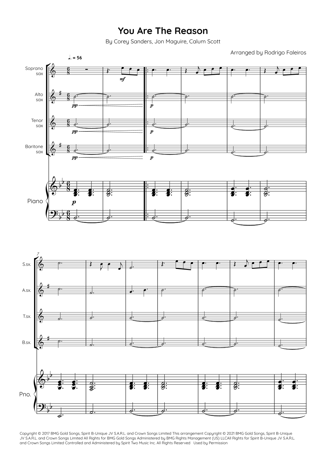 You Are The Reason (arr. Rodrigo Faleiros)