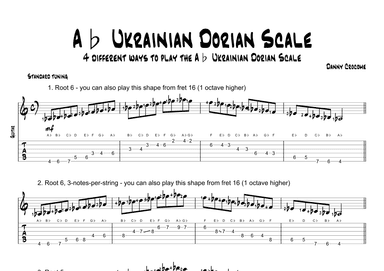 Ab Ukrainian Dorian Scale (4 Ways to Play)