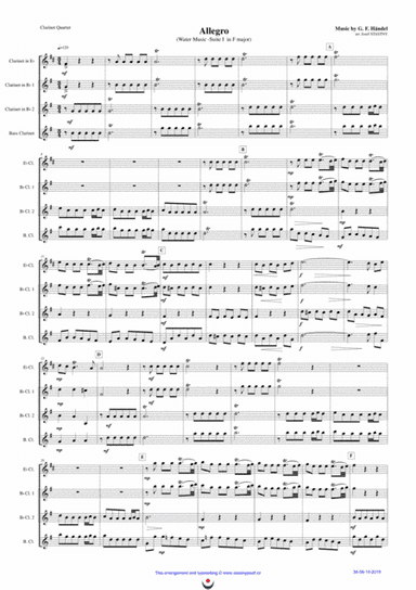 Allegro (Water Music) (arr. Josef STASTNY)