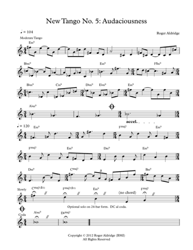 New Tango No. 5: Audaciousness