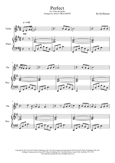 Perfect (arr. Sally Beaumont)