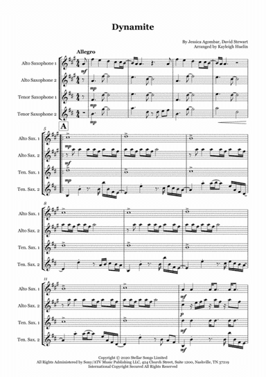 Dynamite (arr. Kayleigh Huelin)