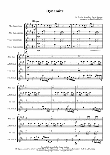 Dynamite (arr. Kayleigh Huelin)