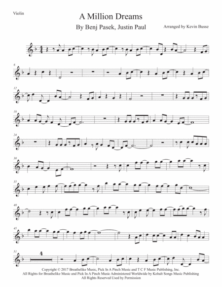 A Million Dreams (arr. Kevin Busse)