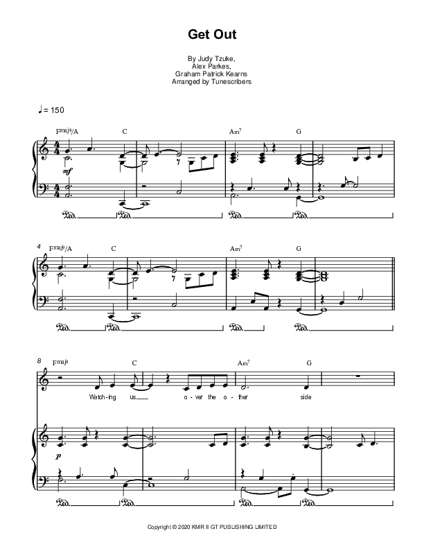 Get Out (arr. Tunescribers)
