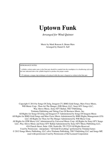Uptown Funk (arr. Daniel E. Self)