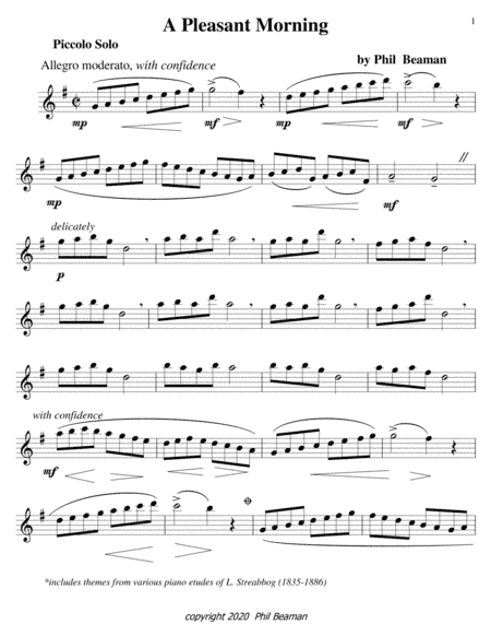 A Pleasant Morning-piccolo solo