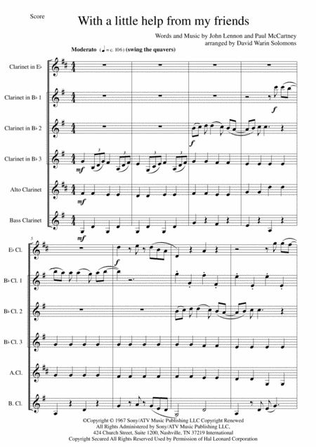 With A Little Help From My Friends (arr. David Warin Solomons)