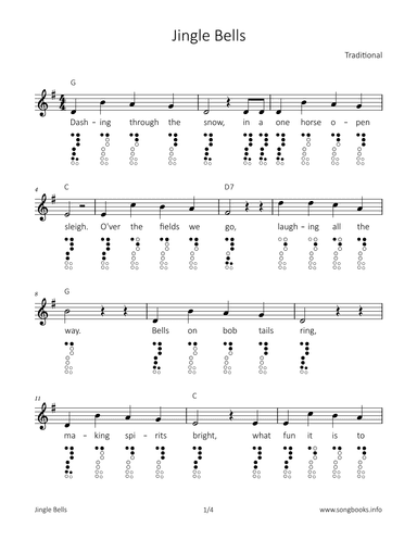 Jingle Bells (arr. songbooks.info)