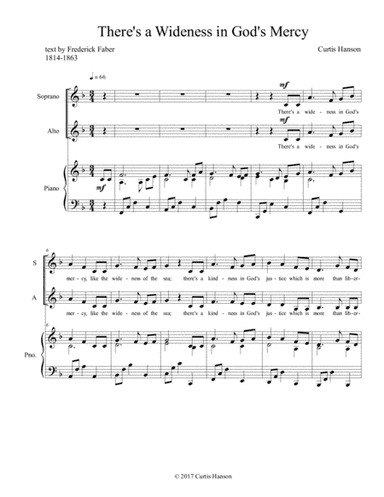 There's a Wideness in God's Mercy (SATB)