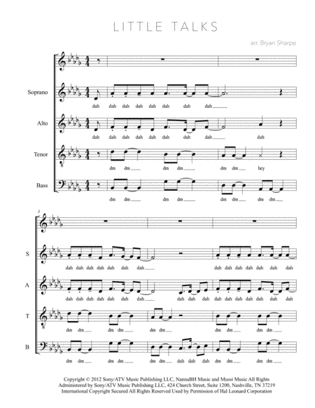 Little Talks (arr. Bryan Sharpe)