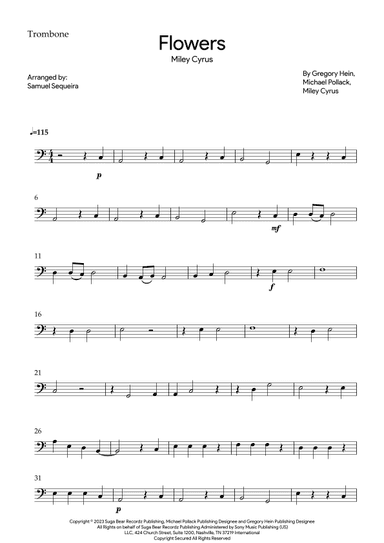 Flowers (arr. Samuel Sequeira)