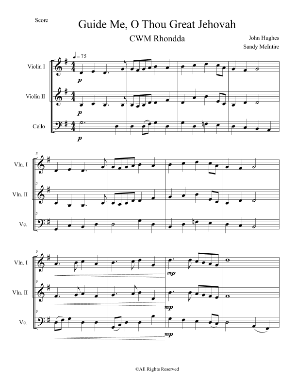 Guide Me, O Thou Great Jehovah (arr. Sandy McIntire)