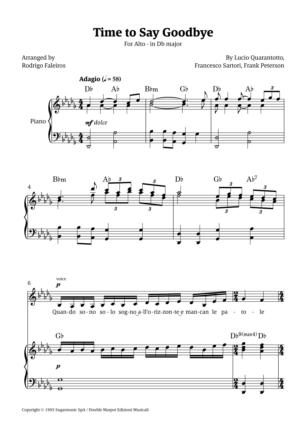 Time To Say Goodbye (arr. Rodrigo Faleiros)