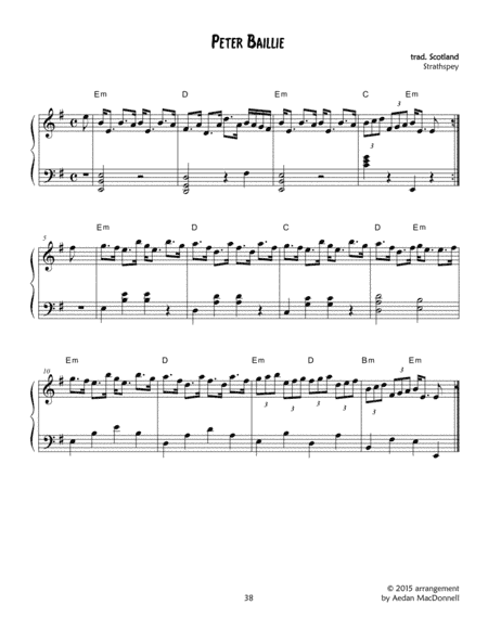 Peter Baillie - Scottish Strathspey (arr. Harp use Inspirations)