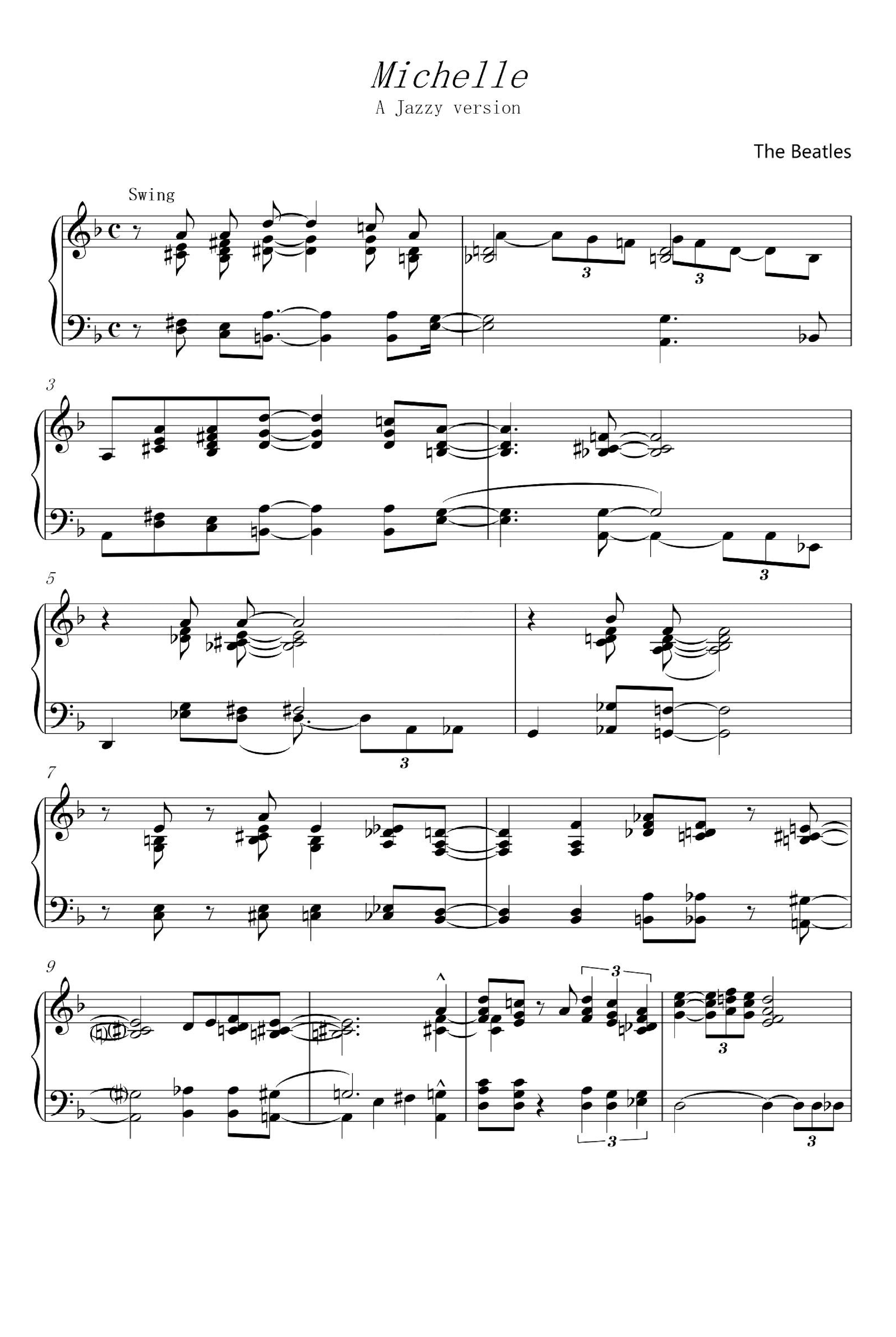 Michelle (arr. The Beatles)