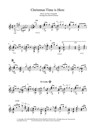 Christmas Time Is Here (arr. David Ochsner)