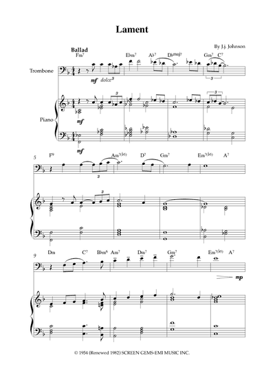 Lament (arr. Karen Gueiros)