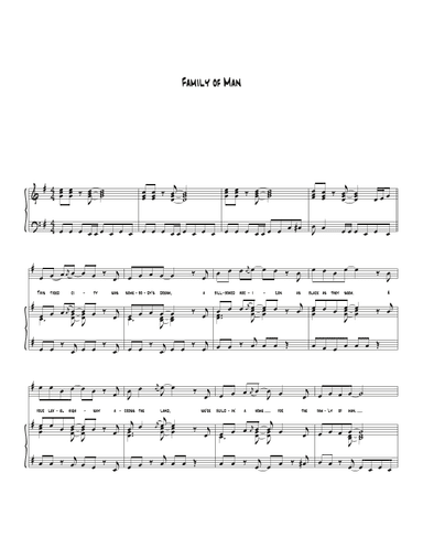 Family Of Man (arr. Biegler)