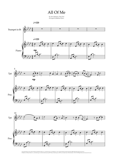 All Of Me (arr. Matthew pyeon)