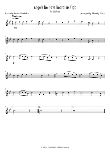 Angels We Have Heard On High (30) (arr. Timothy Clark)