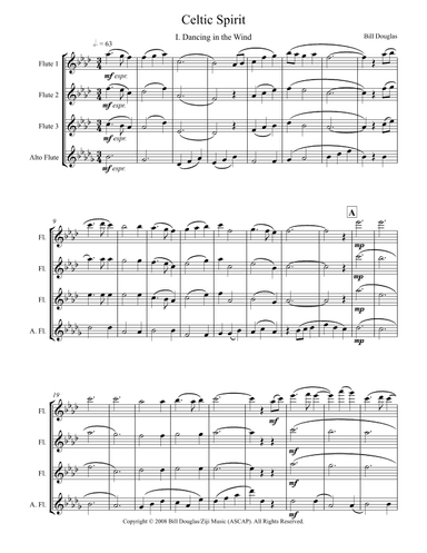Celtic Spirit for Flute Quartet