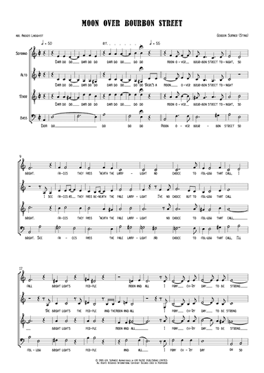 Moon Over Bourbon Street (arr. Anders Lindqvist)