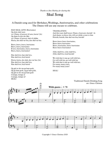Skal Song (arr. Grace Christus)