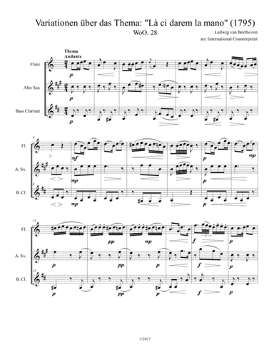 Variations on "La ci darem la mano" (arr. International Counterpoint)