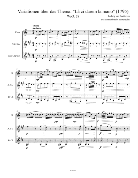 Variations on "La ci darem la mano" (arr. International Counterpoint)